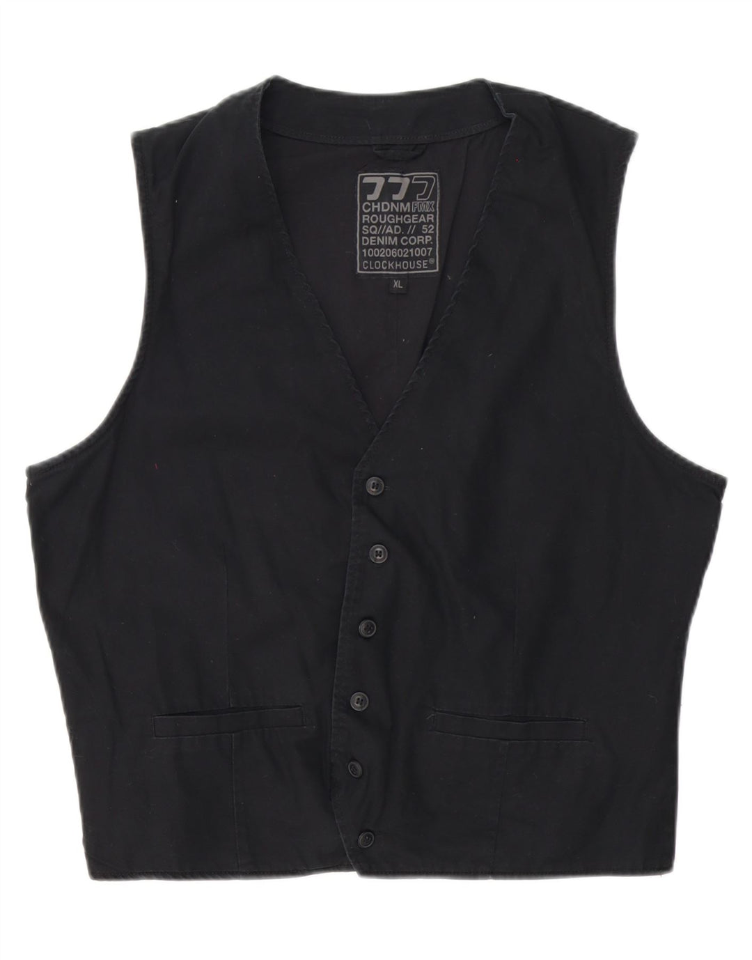 Colete masculino C&A XL preto algodão
