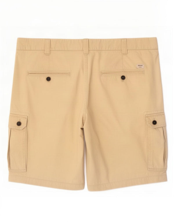 Shorts cargo masculino Timberland 2XL W42 algodão bege
