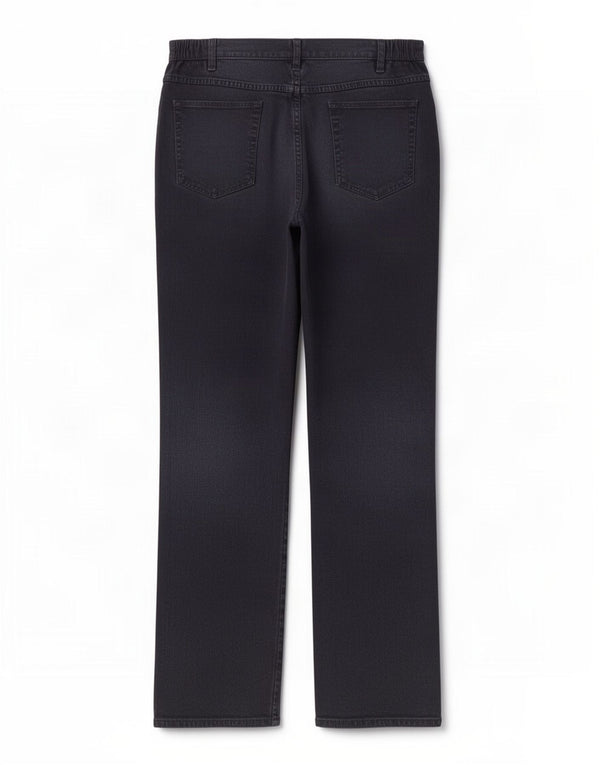 Calça casual feminina Marks & Spencer UK 16 grande W32 L30 azul marinho