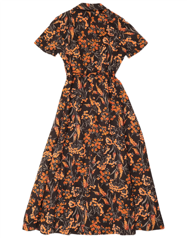 Vestido maxi feminino CHARMANT IT 44 poliéster floral preto médio