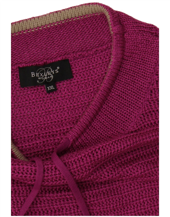 Suéter feminino BEXLEYS com gola redonda UK 20 2XL rosa