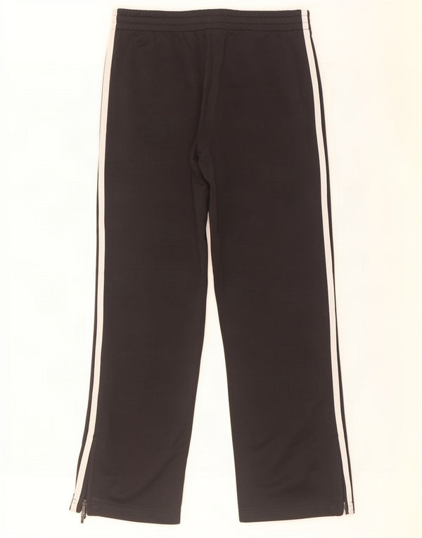 Calça de treino feminina Adidas UK 10 pequena poliéster preto