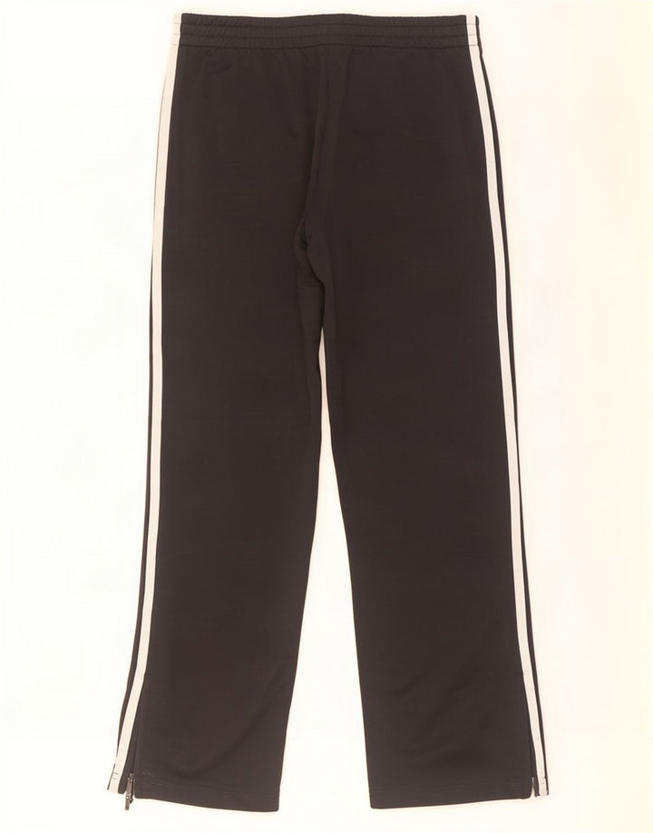 Calça de treino feminina Adidas UK 10 pequena poliéster preto