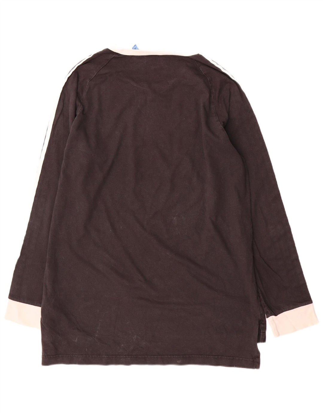Adidas Mens Top Manga Longa Grande Algodão Colorblock Preto