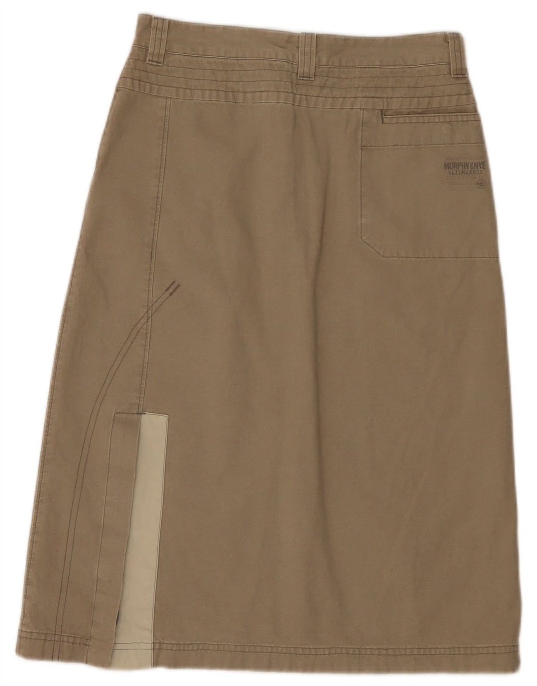 Saia midi feminina Murphy & Nye W28 médio cáqui