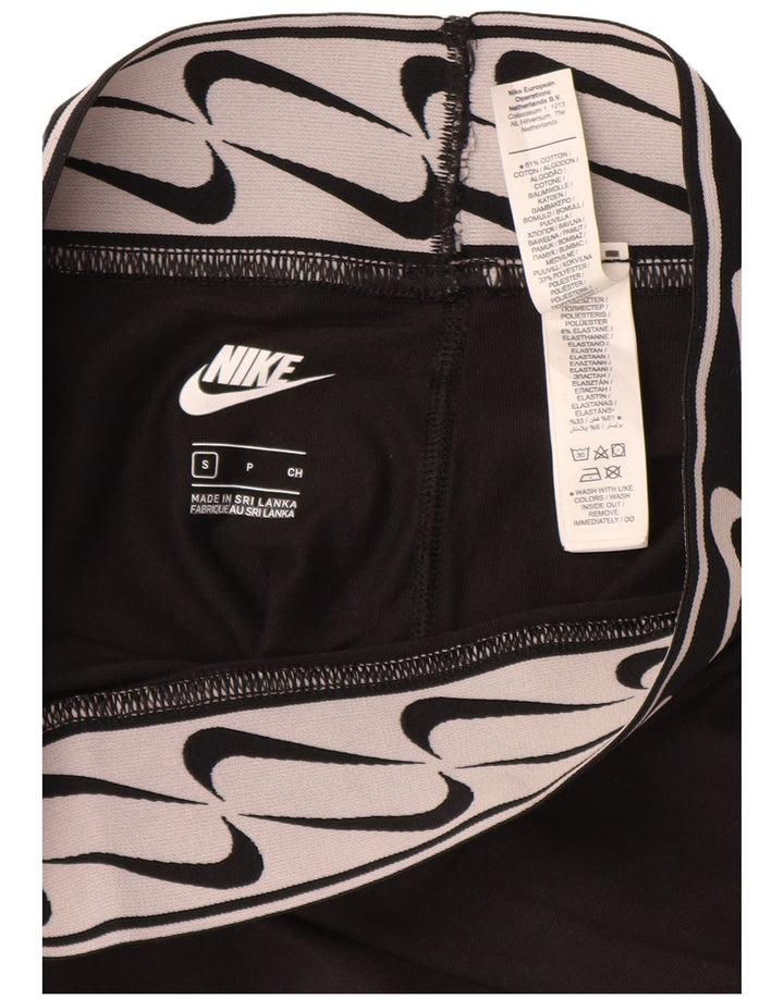 Leggings femininas Nike Graphic UK 10 pequenas de algodão preto