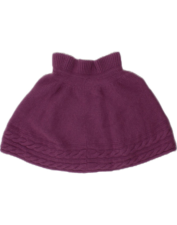 Poncho Jumper BENETTON para meninas de 0 a 3 meses de lã roxa