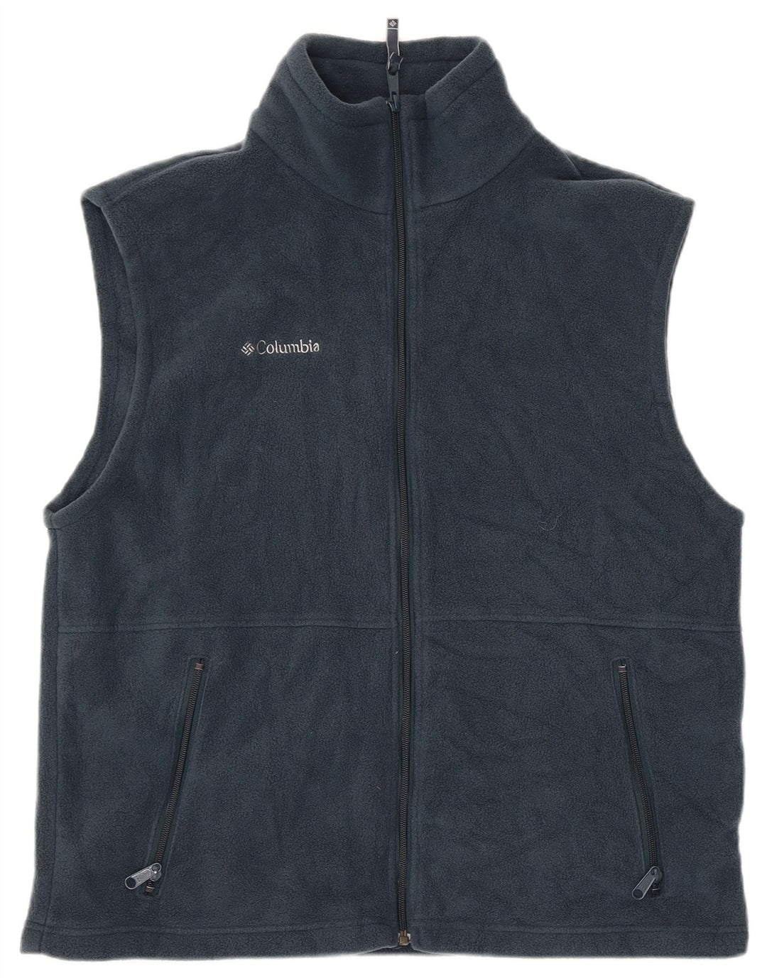 Columbia Mens Fleece Gilet UK 40 Grande Poliéster Azul Marinho