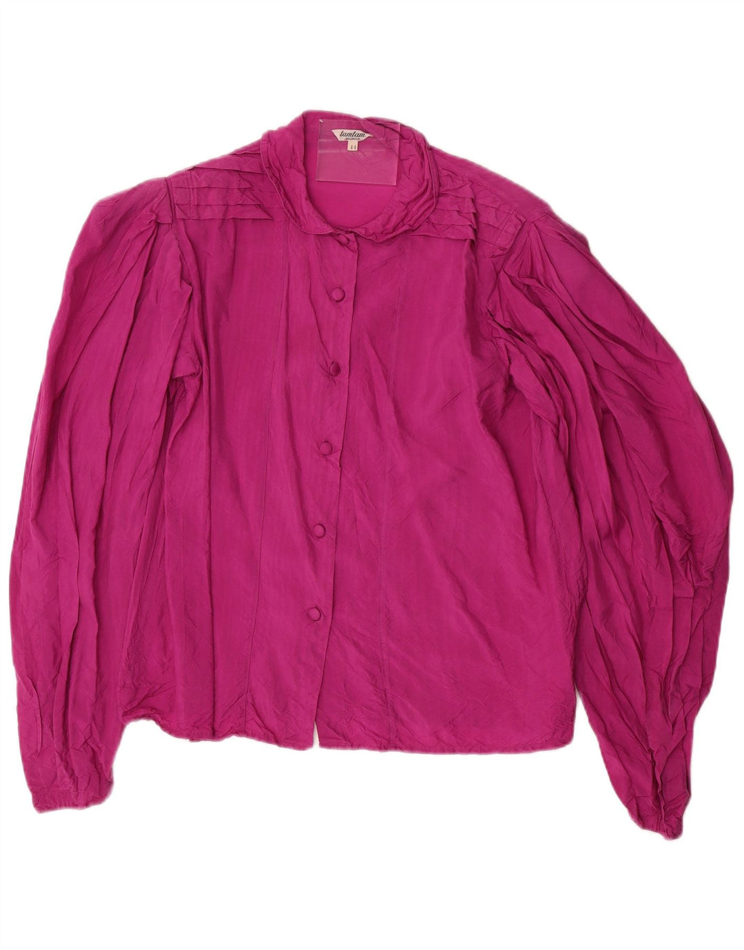 Blusa feminina vintage de manga comprida IT 44 rosa médio