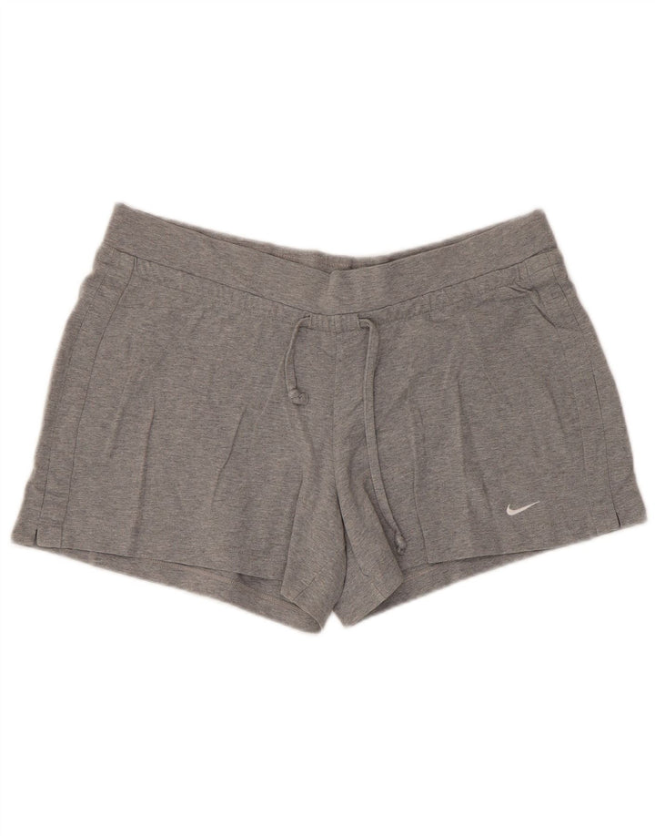Shorts esportivos femininos Nike UK 18 XL cinza manchado