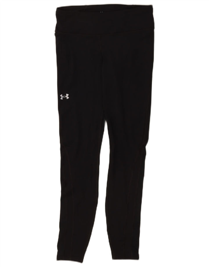 Under Armour Womens Heat Gear Leggings Reino Unido 12 Médio Azul Marinho