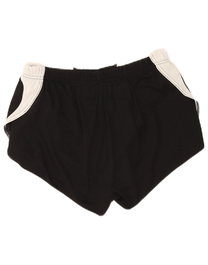 Shorts esportivos femininos Asics UK 12 médio preto colorblock poliéster