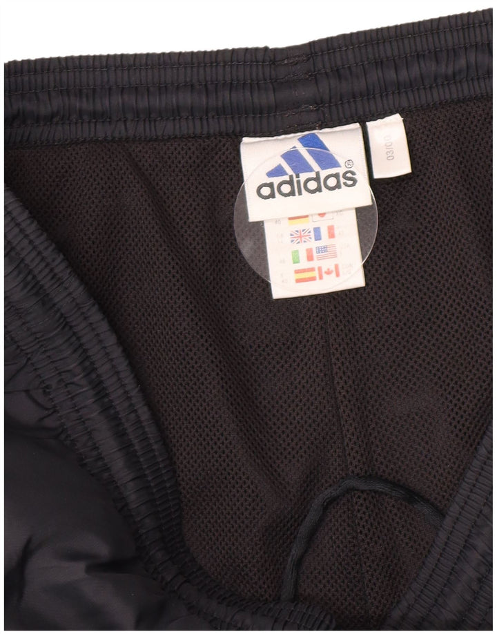 Calça de treino feminina Adidas Joggers UK 14 grande poliéster preto