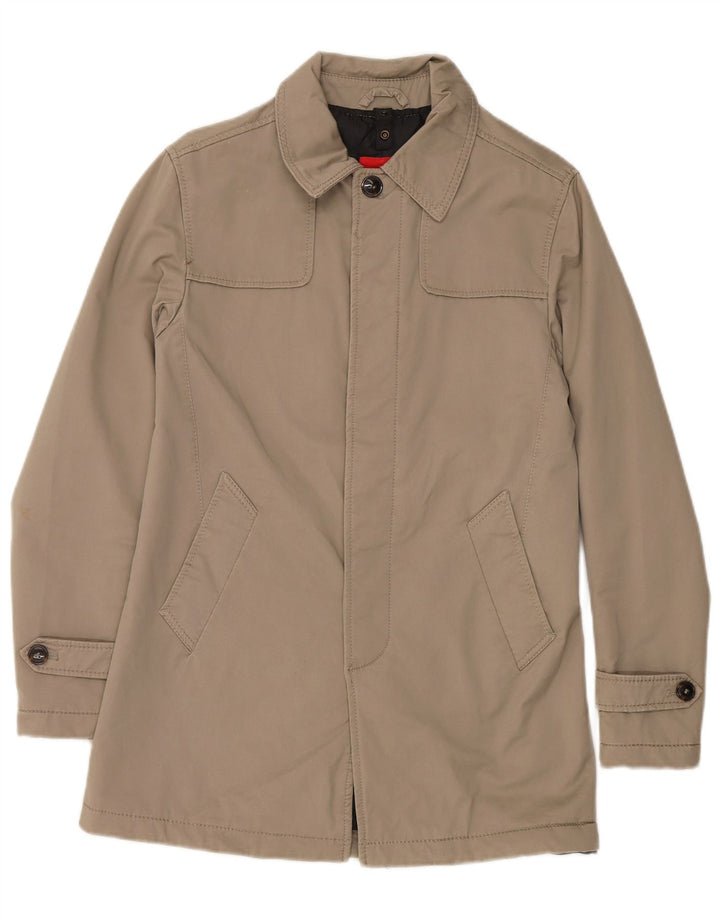 Sobretudo masculino Zara UK 36 pequeno algodão bege