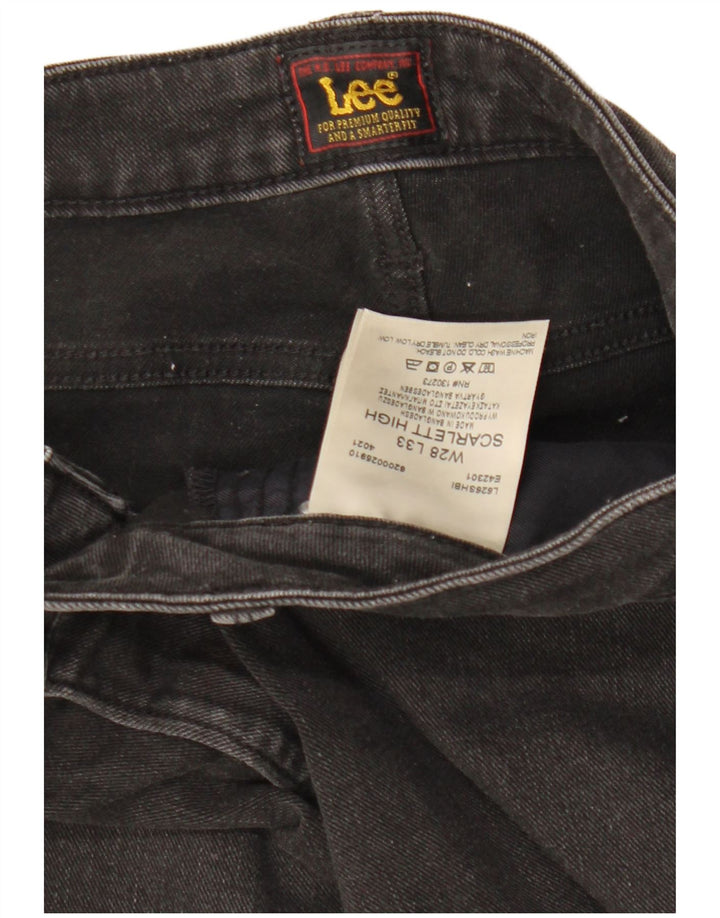 LEE Calça jeans feminina Scarlett High Skinny W28 L33 algodão preto