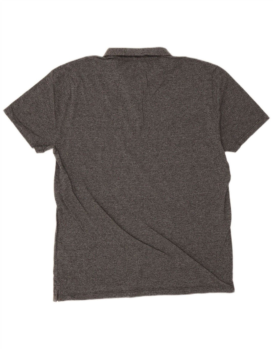 Camisa polo masculina Reiss grande algodão manchado cinza