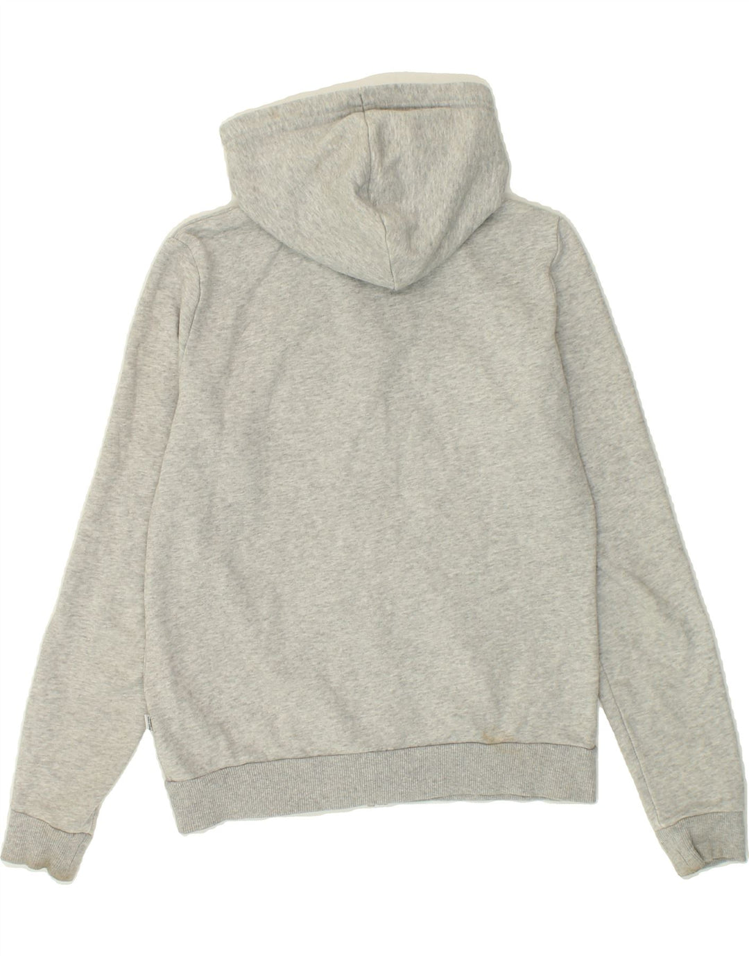 PUMA Womens Graphic Zip Hoodie Sweater UK 12 Medium Grey Cotton Vintage Puma and Second-Hand Puma from Messina Hembry 