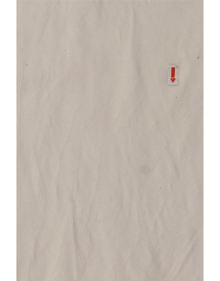 Camisa polo masculina de manga comprida com ajuste personalizado POLO RALPH LAUREN pequena branca