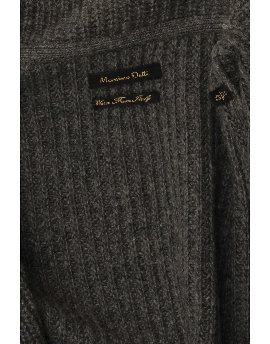 Suéter masculino Massimo Dutti Cardigan XL cinza