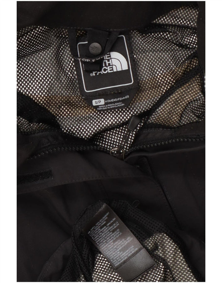 Jaqueta de chuva feminina com capuz The North Face UK 10 pequena nylon preta
