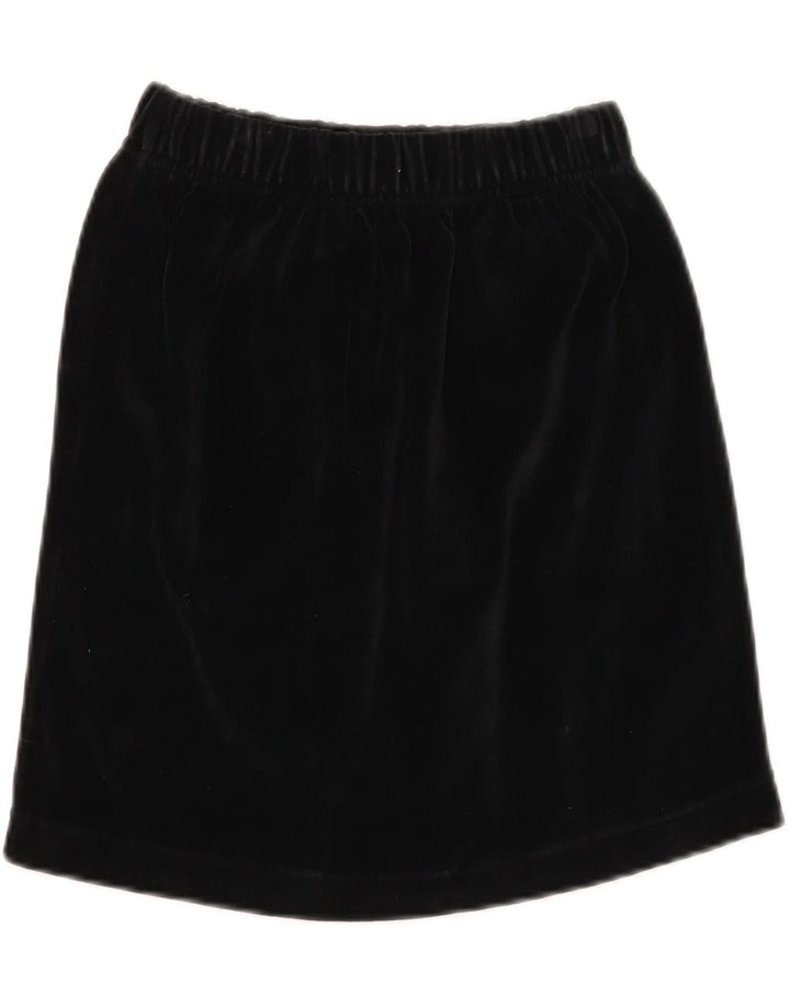 Minissaia feminina de veludo Kenny W30 algodão preto médio