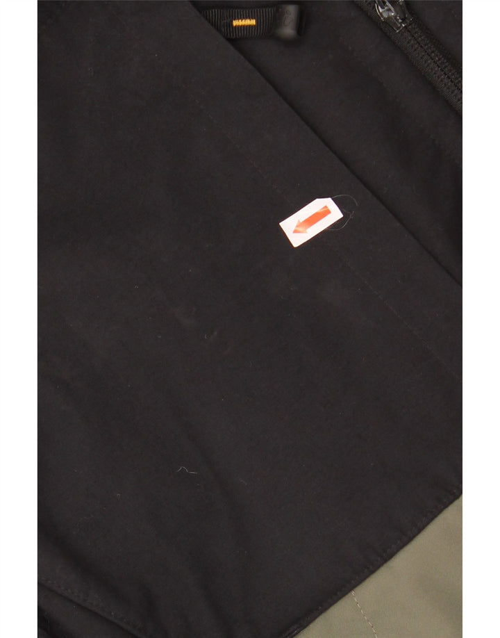 Jaqueta corta-vento masculina JACK WOLFSKIN UK 36/38 médio cáqui colorblock