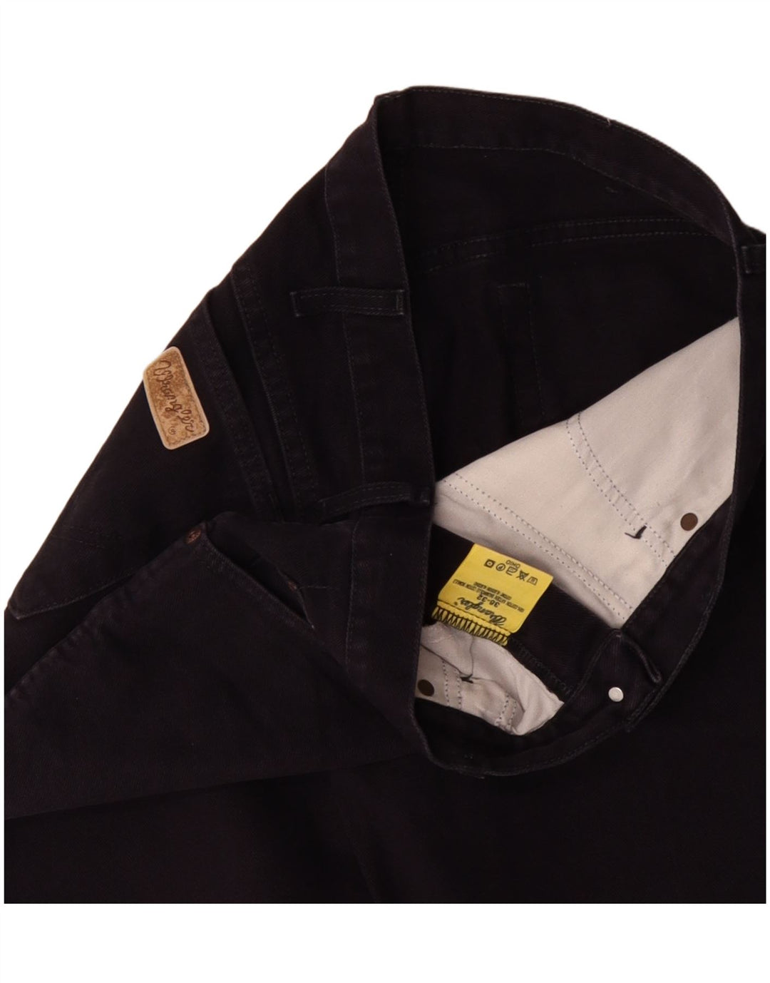 Wrangler Masculino Ohio Straight Jeans W36 L28 Azul Marinho Algodão