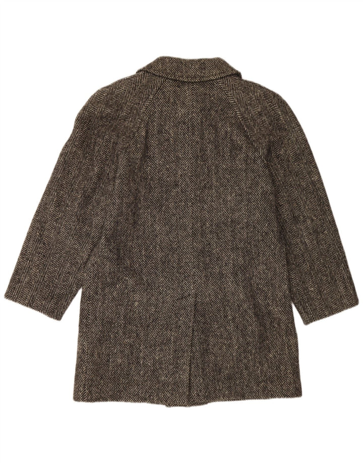 Sobretudo masculino BLUE DEVIL UK 38 lã espinha de peixe cinza médio