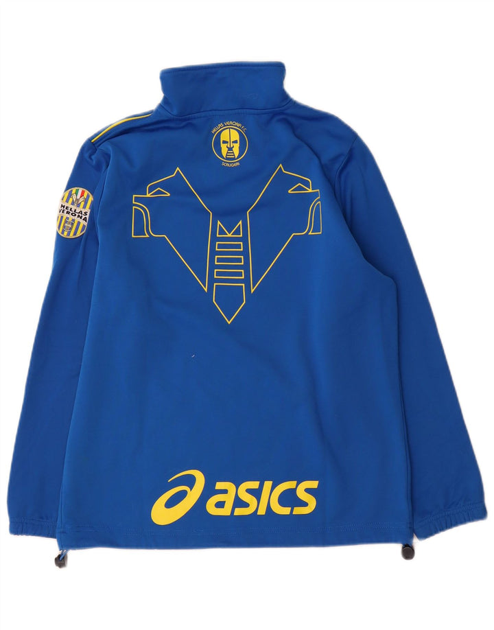 Asics Boys HELLAS VERONA Graphic Pullover Treino Top 11-12 Anos Azul