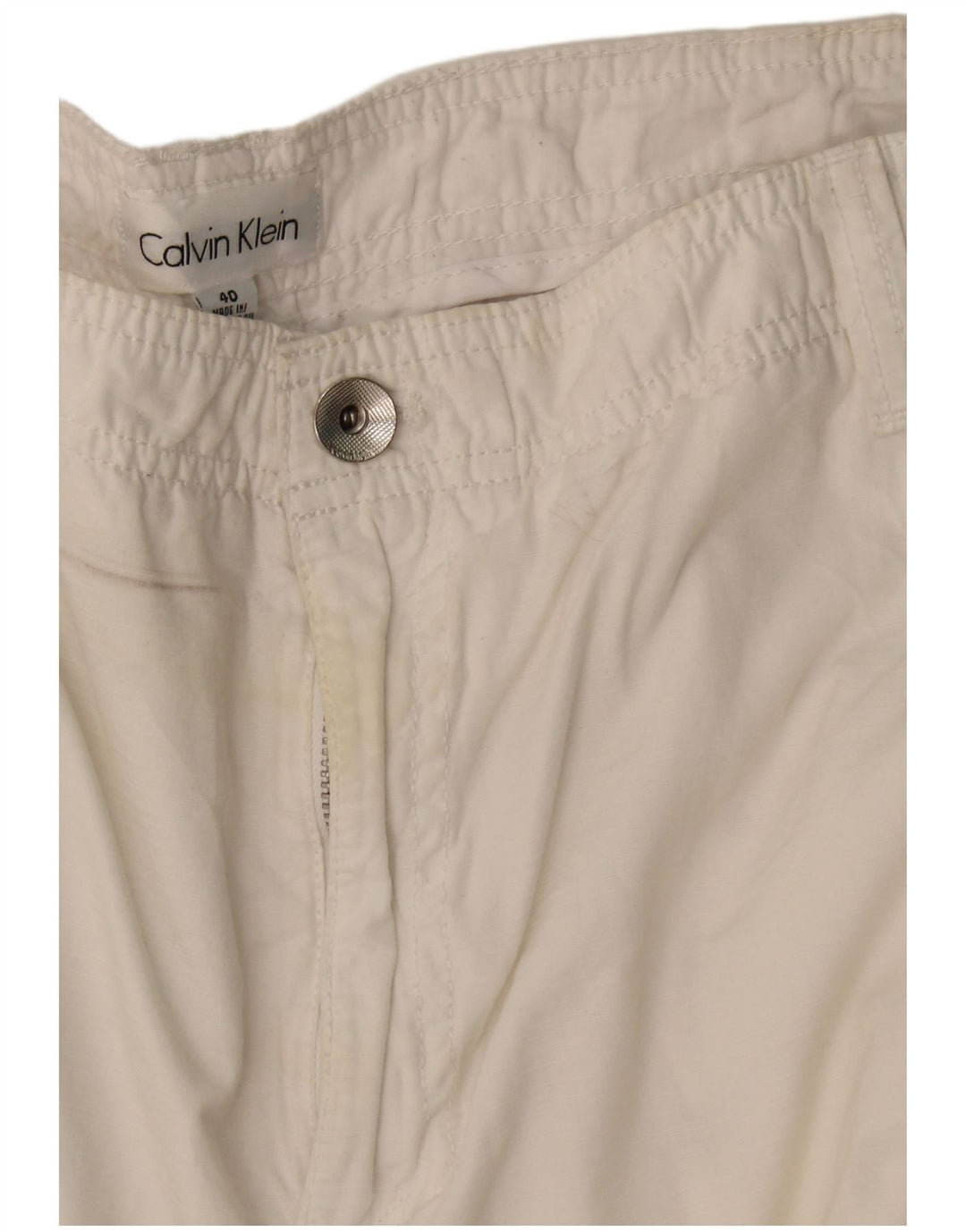 Shorts cargo masculino Calvin Klein W40 XL algodão branco