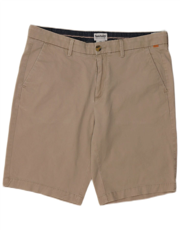 TIMBERLAND Mens Chino Shorts W35 Grande Algodão Bege