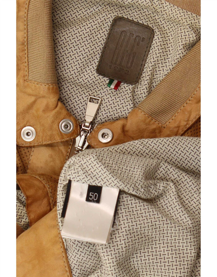 Jaqueta masculina de camurça AFG IT 50 grande bege