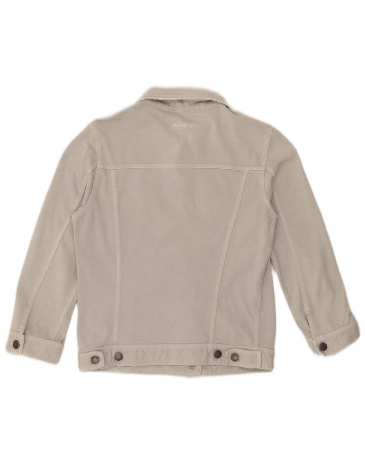 Jaqueta bomber feminina Jeckerson UK 10 algodão azul pequeno