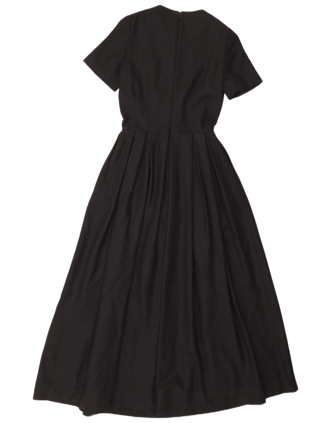 Vestido maxi feminino Massimo Dutti EU 34 2XS lã preta