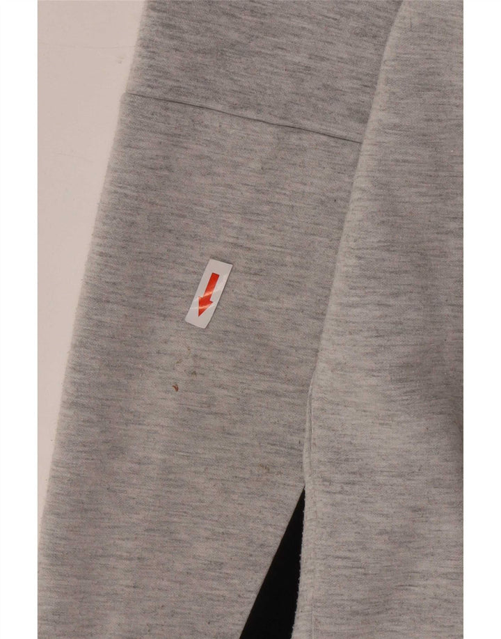 Fila moletom gráfico masculino jumper cinza médio colorblock poliéster