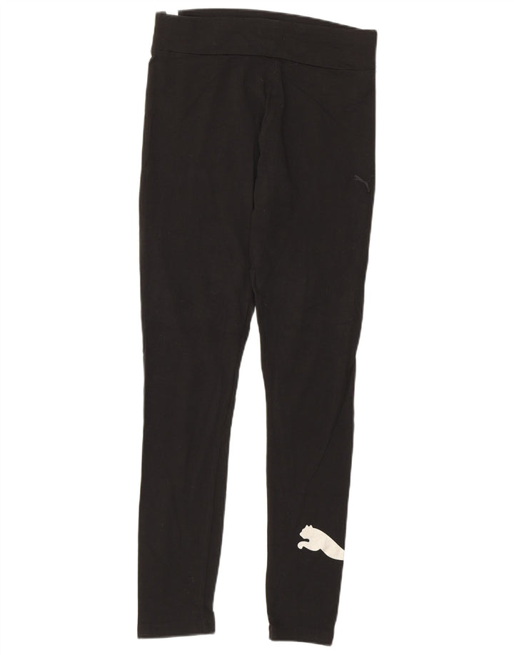 Leggings Puma Feminino UK 12 Médio Algodão Preto