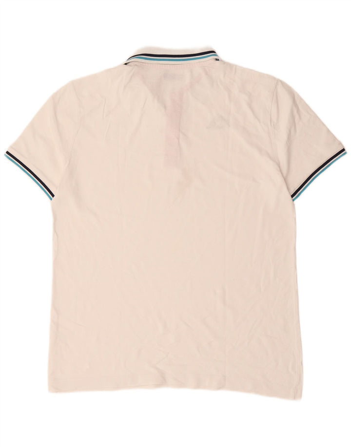Camisa polo masculina Kappa grande algodão branco
