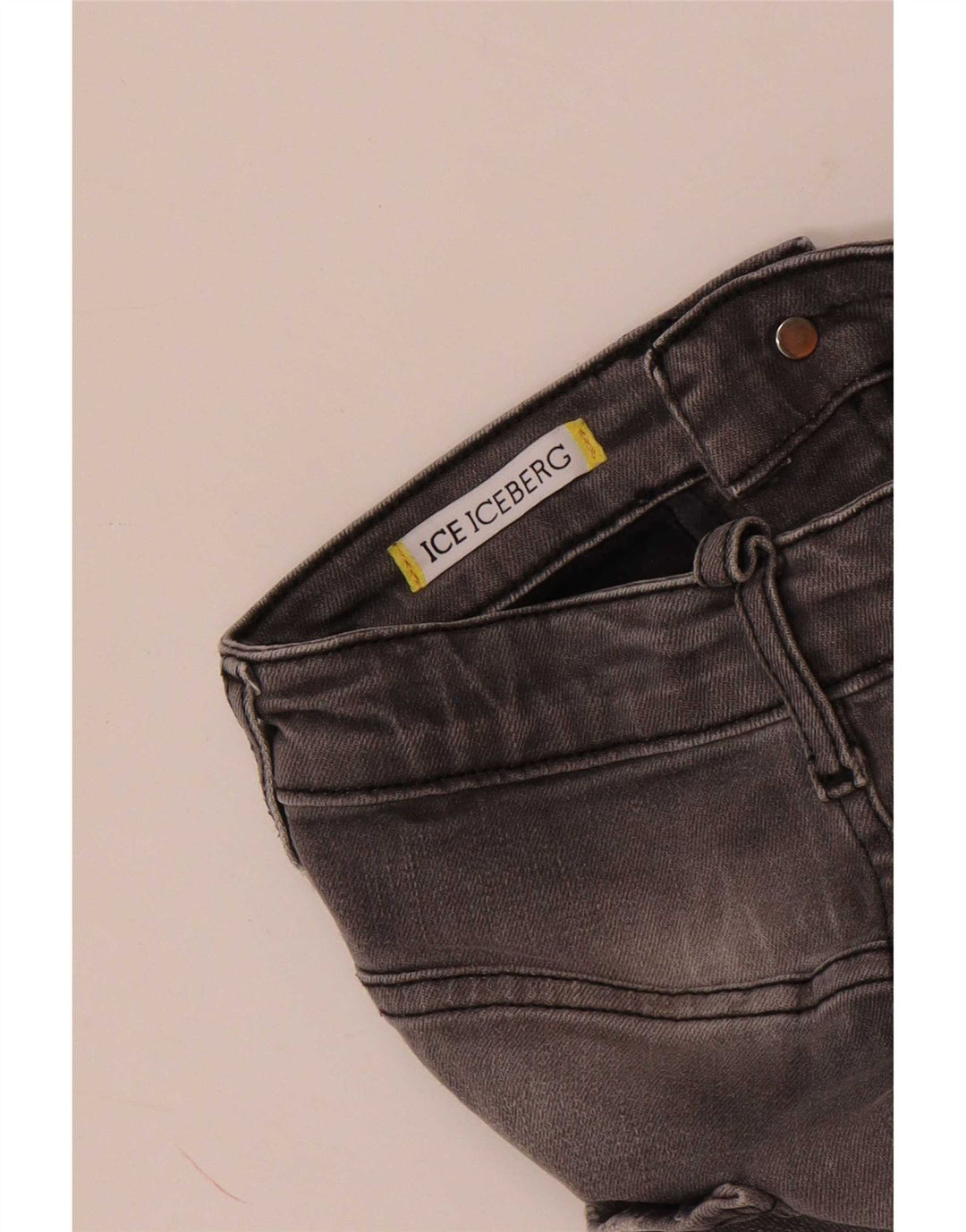 Iceberg Meninos Jeans Slim Desgastados 6-7 Anos W22 L20 Cinza