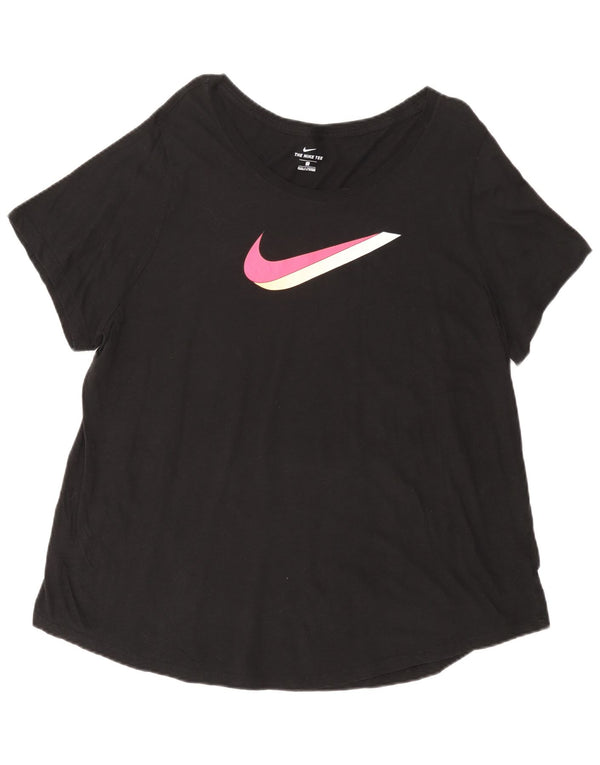 Camiseta gráfica feminina Nike Top UK 20 2XL algodão azul marinho