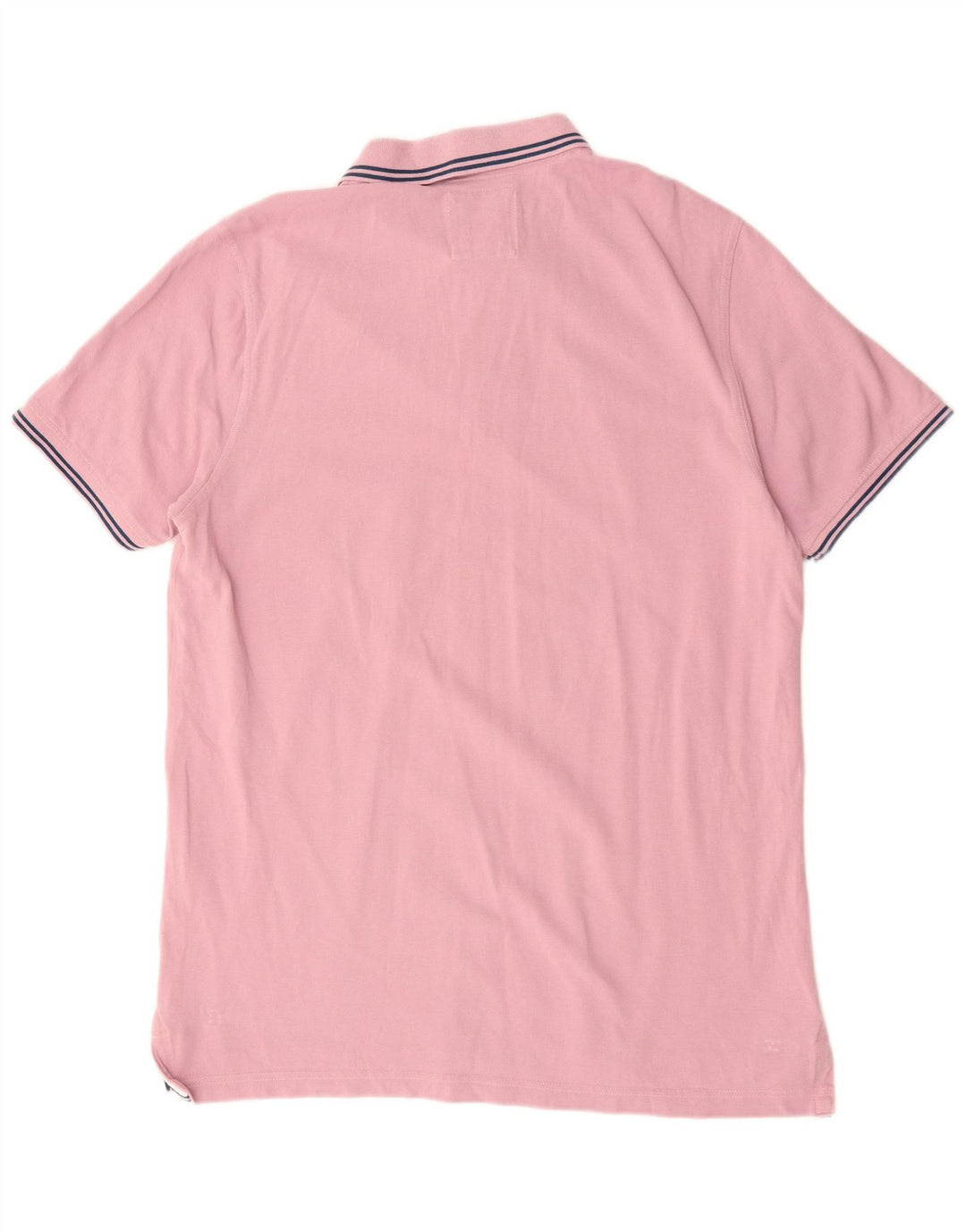Camisa polo masculina 2XL algodão rosa da Crew Clothing