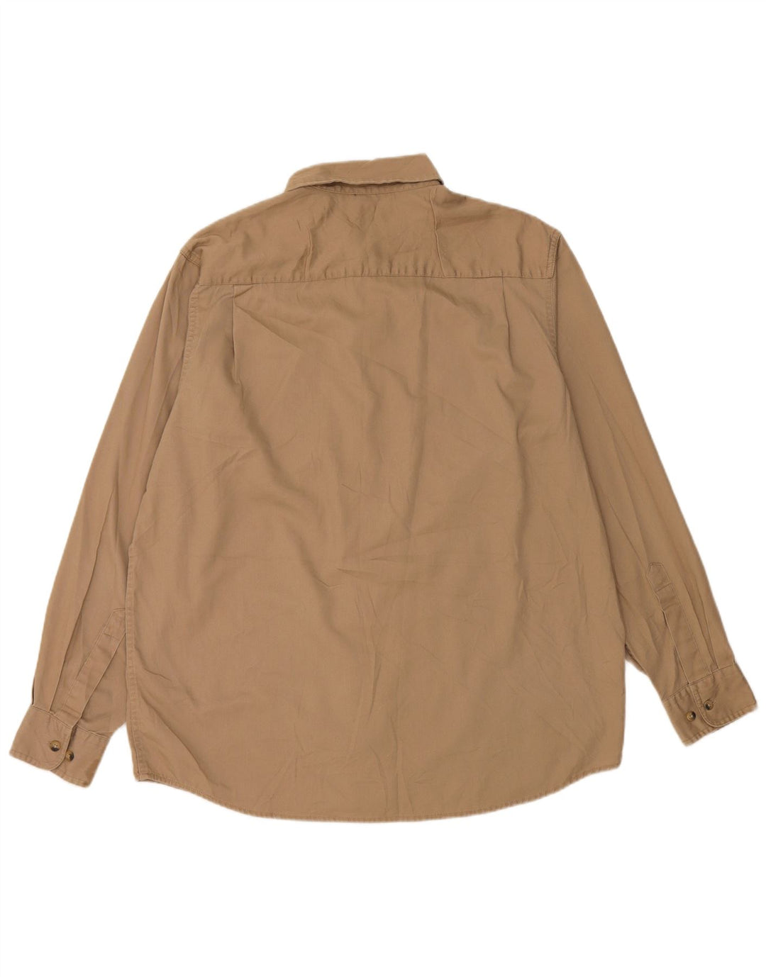 Camisa masculina Wrangler grande algodão bege