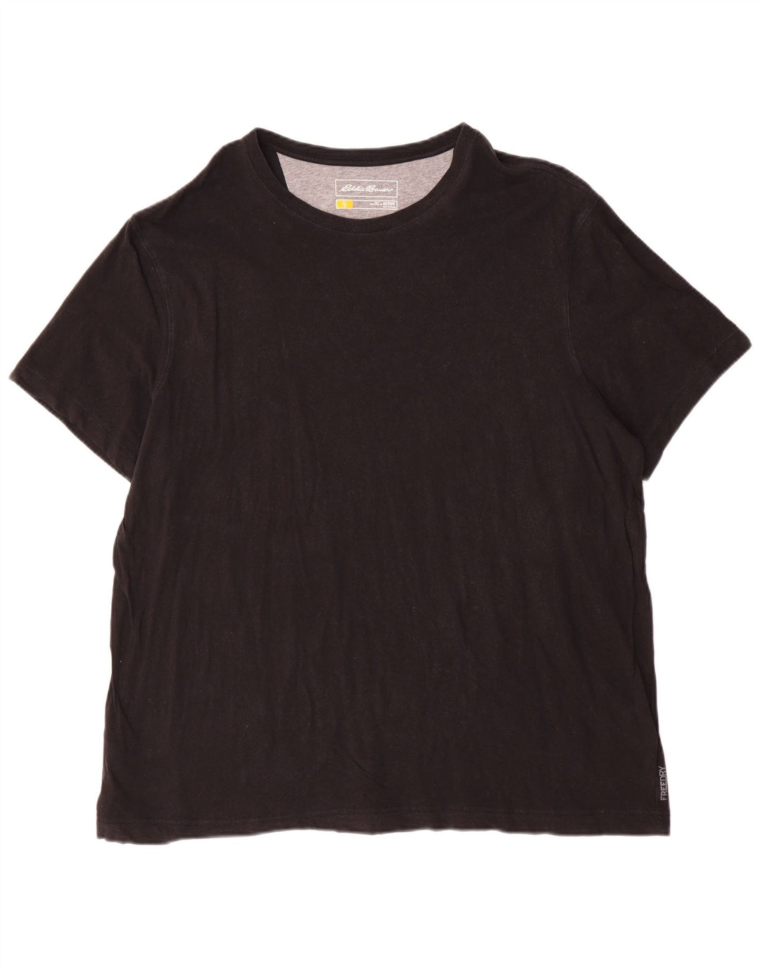 Eddie Bauer Camiseta masculina ativa Top XL algodão preto