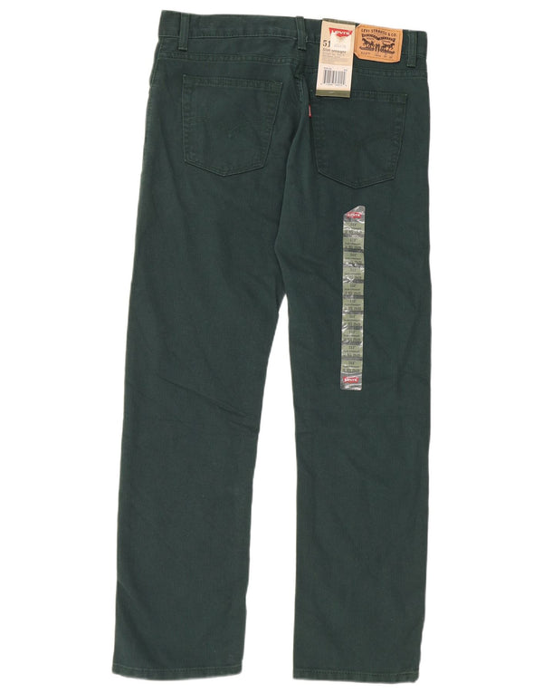 Calça Levi's Boys 513 Slim Straight Casual 15-16 Anos W29 L29 Verde
