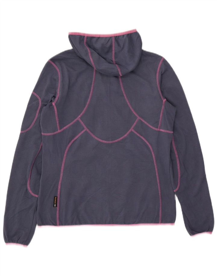 Jaqueta feminina Jack Wolfskin com capuz e moletom Reino Unido 12/14 azul médio