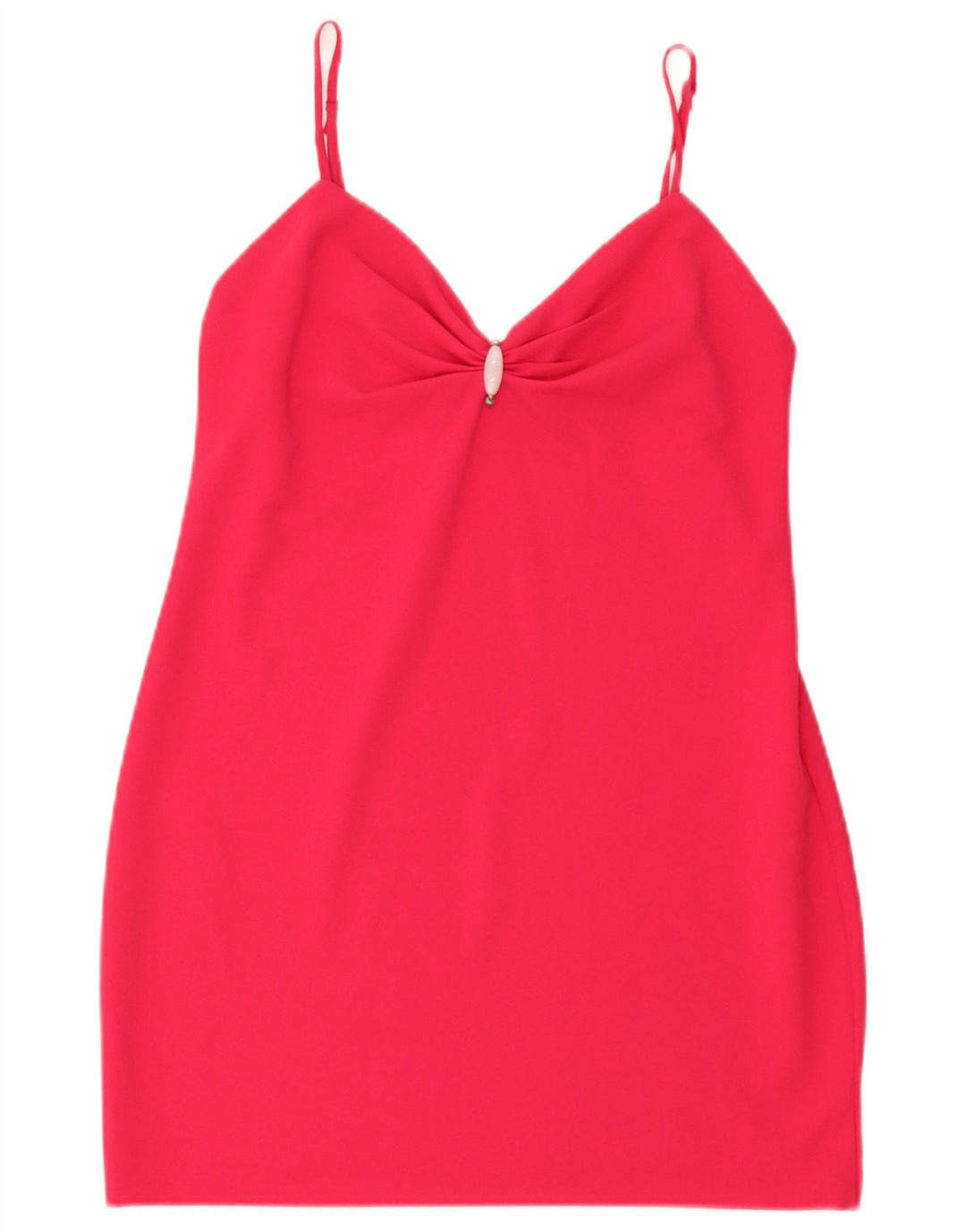 Vestido curto feminino Zara UK 12 rosa médio