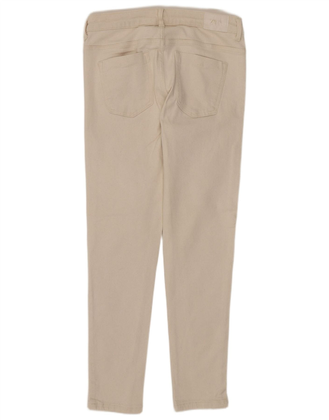 ZARA Jeans Skinny Feminino EU 40 Médio W30 L27 Off White