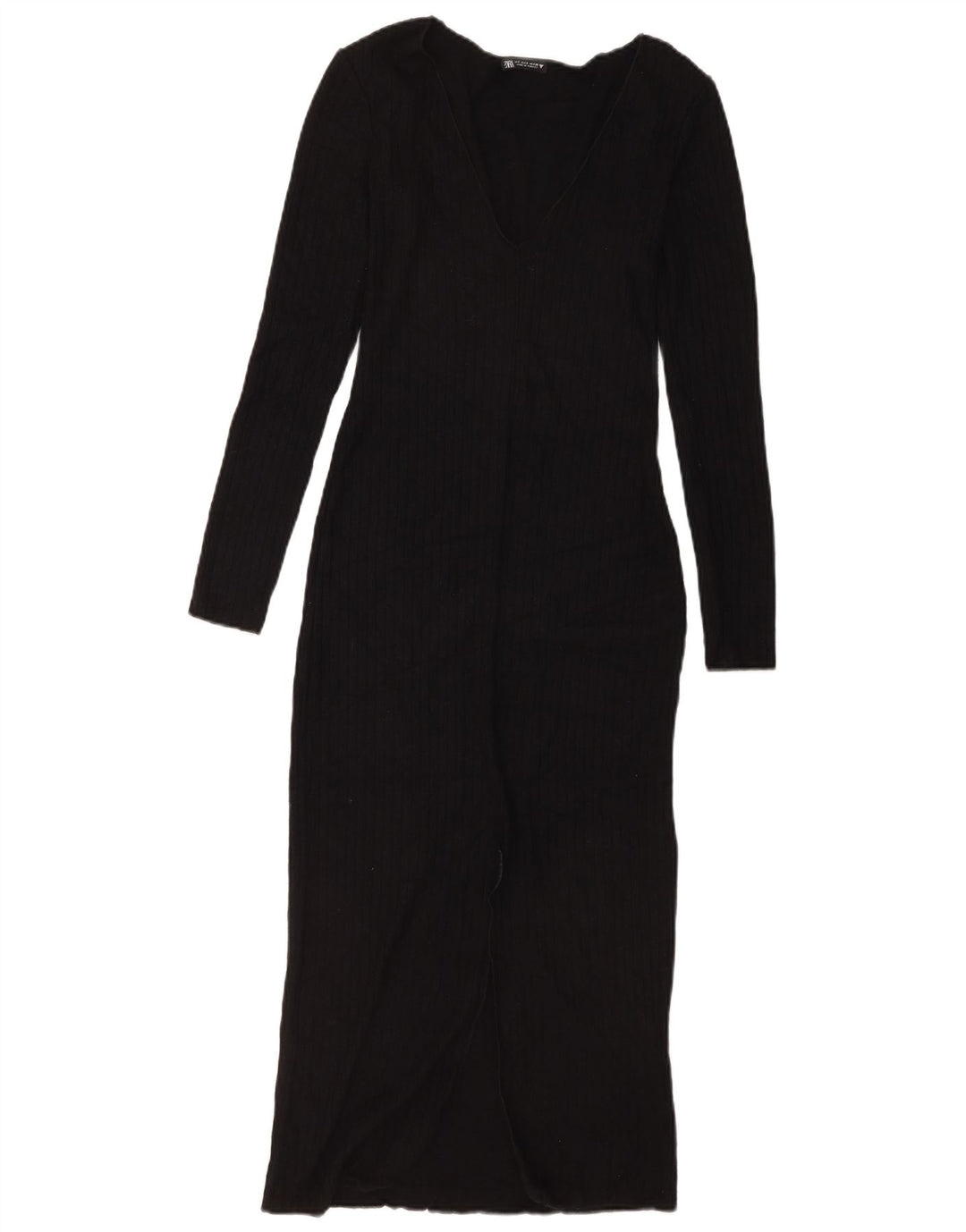 Vestido jumper feminino Zara Reino Unido 8 pequeno preto viscose