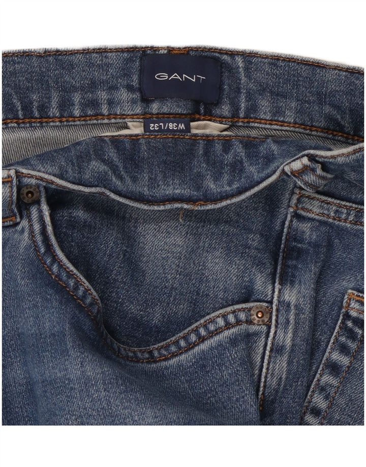 Jeans retos masculinos GANT W38 L32 algodão azul