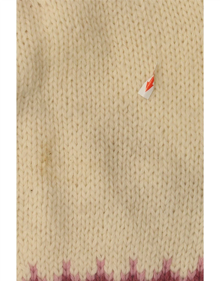 Suéter feminino Eddie Bauer com gola tartaruga Reino Unido 10 pequeno off white