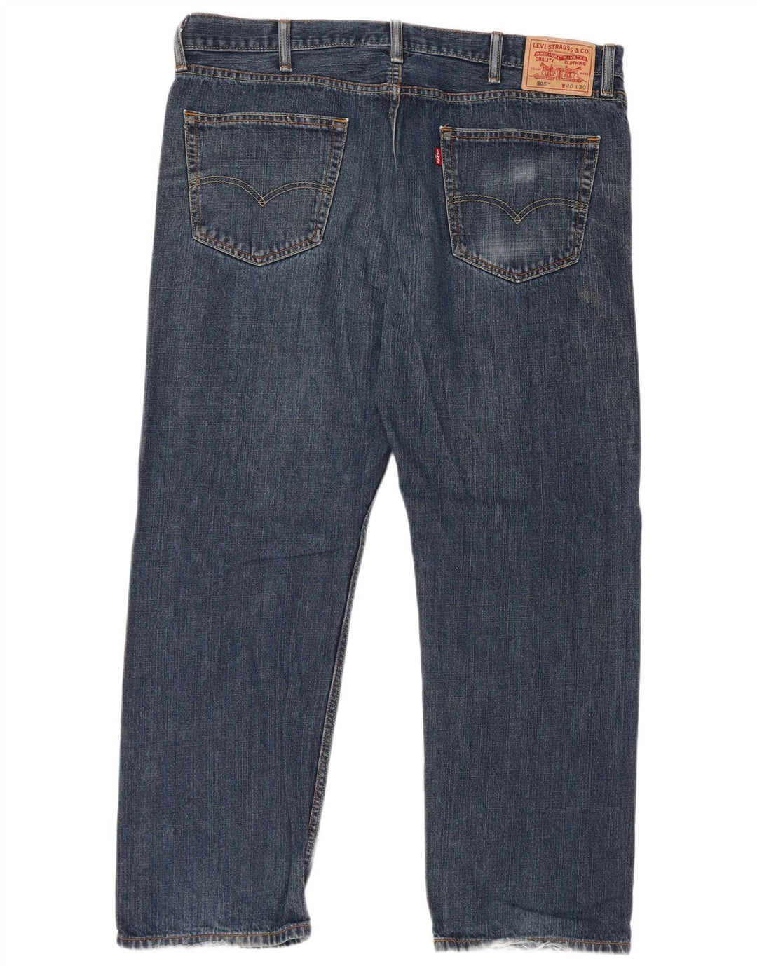 Levi's Masculino 505 Straight Jeans W40 L30 Azul Algodão